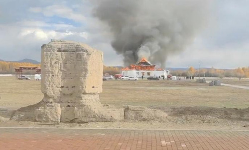 Тувад Буддын сүмд гал гарсныг унтраажээ